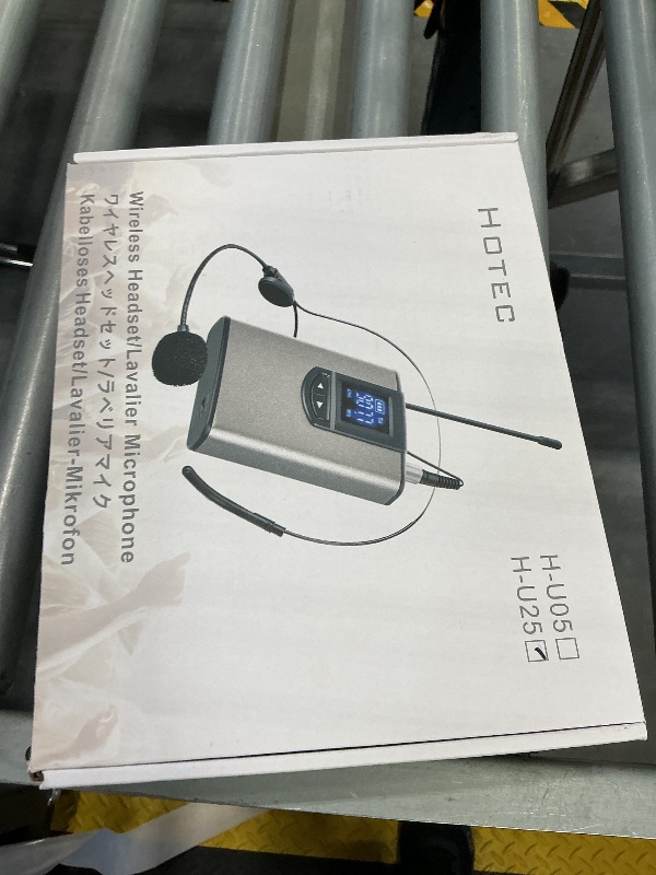 Photo 1 of HOTEC Wireless Lavalier Microphone System with 2 Headsets & 2 Lapels
