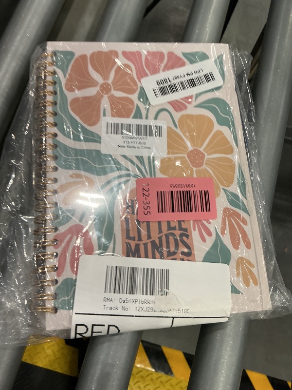 Photo 1 of Qabliqo Boho Floral Spiral Notebook, 5.5x8.3 Inch