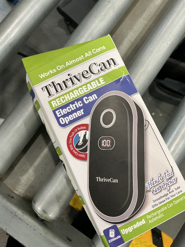 Photo 1 of ThriveCan Rechargeable Electric Can Opener - Black