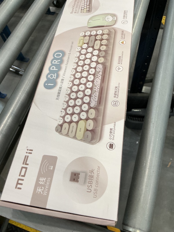 Photo 1 of FOPETT Wireless Keyboard and Mouse Combo - Pink Colorful