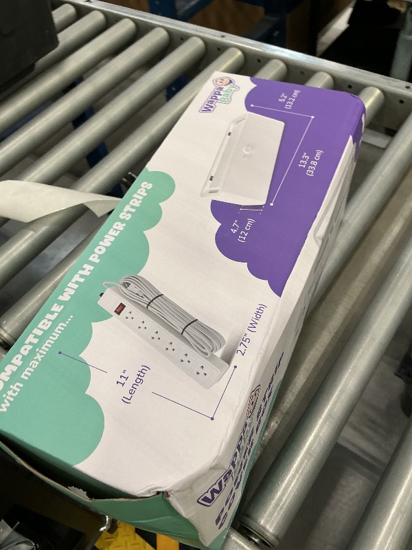 Photo 1 of Power Strip Cover Box - Effectively Baby Proofs Power Strip with Patented Dual Lock. Convenient Side Openings for Cords & Cables. Protects Small Hands & Fingers