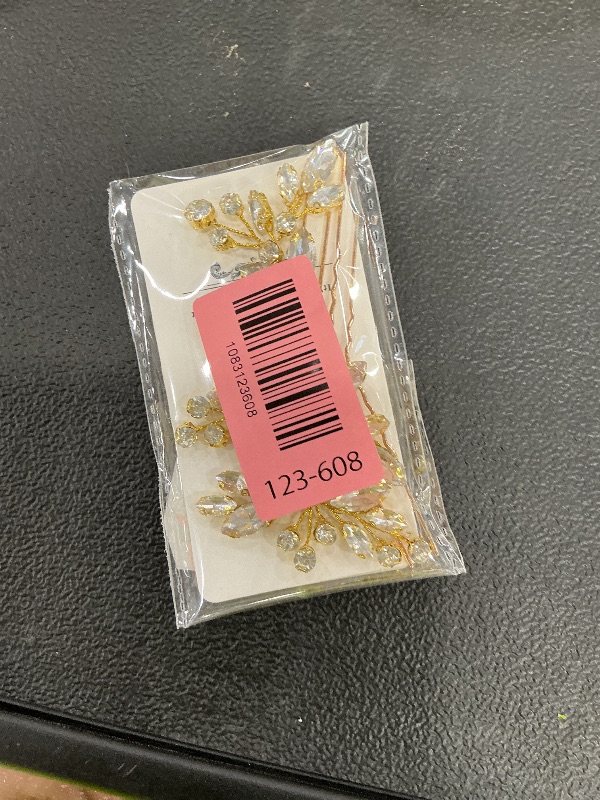 Photo 1 of JAKAWIN Rhinestone Wedding Hair Pins - Gold