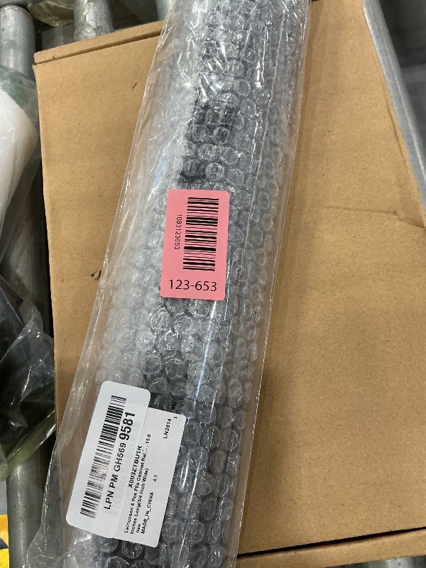Photo 1 of Leinuosen 6 Pcs File Cabinet Rails PVC Hanging Black Document Cabinet Rails for Drawer Sides Letter Size Office File Drawer Holder Organizer Storage, 15.8 Inches Long(3/4 Inch Wide)