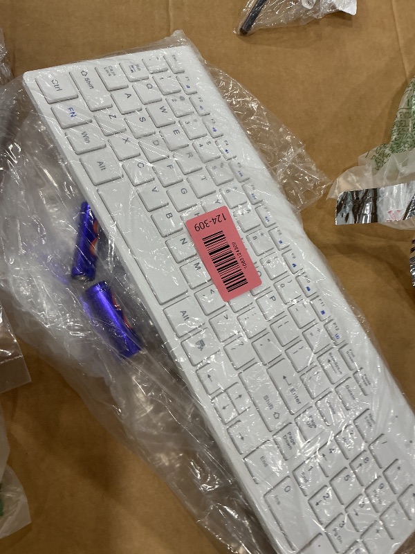 Photo 1 of TopMate Wireless Keyboard and Mouse Combo - Matte White