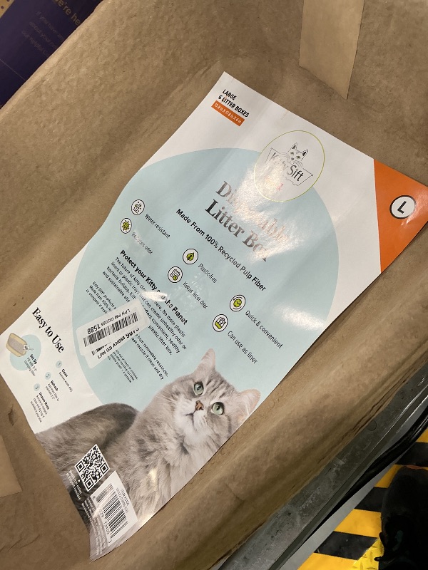 Photo 1 of Kitty Sift Disposable Cat Litter Box, Large, 6 Count