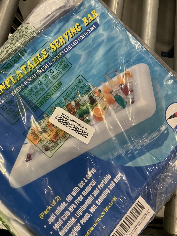 Photo 1 of BCWATERFUNPD Inflatable Cooler Table Serving Bar
