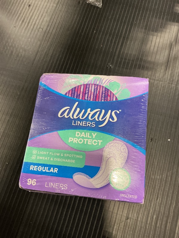 Photo 1 of Always Panty Liners Daily Protect Regular, 96 Count