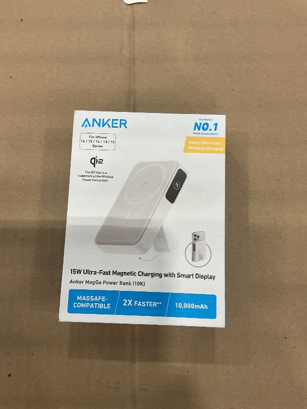 Photo 1 of Anker MagGo Power Bank, 10,000mAh Qi2 15W