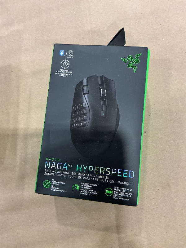Photo 1 of Razer Naga V2 HyperSpeed Wireless MMO Gaming Mouse