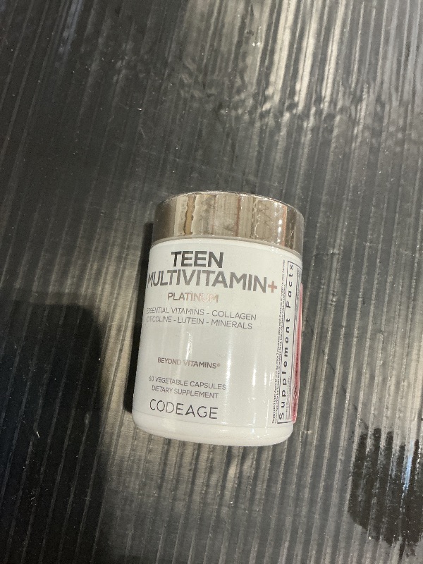 Photo 1 of Codeage Teen Multivitamin+ Platinum Supplement - 60 Capsules