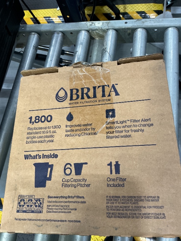 Photo 1 of Brita Metro 6-Cup Water Filter Pitcher - White