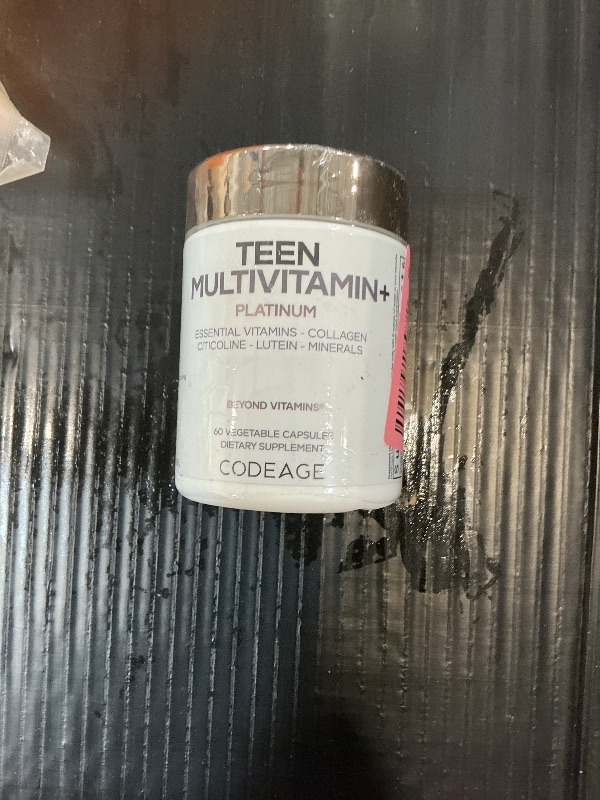 Photo 1 of Codeage Teen Multivitamin+ Platinum Supplement - 60 Capsules
