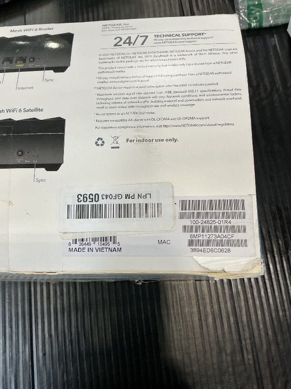 Photo 1 of NETGEAR Nighthawk Mesh WiFi 6 System (MK63S)
