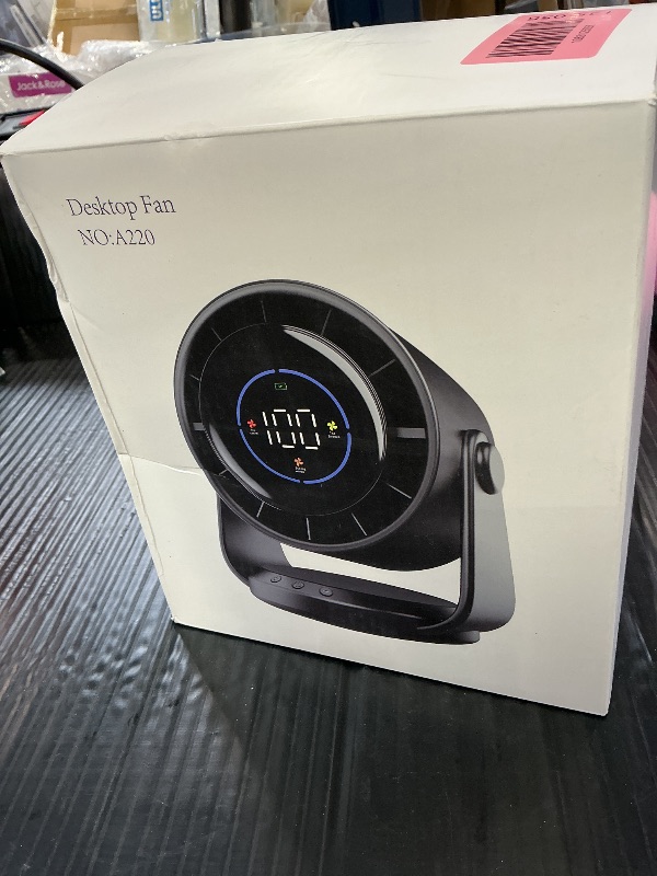 Photo 1 of YOSHENMO Desk Fan - 7.5-inch, 100-Speed, Blue