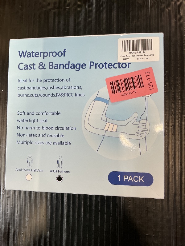 Photo 1 of UpGoing Ringless Waterproof Cast Covers for Shower Arm Adult - Long Full Silicone Cast Protector for Swimming, Reusable Medical Grade Arm Cast Cover to Keep Wounds Dry for Arm, Hand, Wrist & Elbow