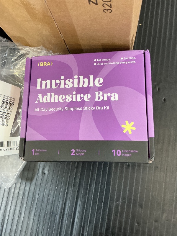 Photo 1 of Secret Walk Invisible Strapless Sticky Bra - Light Beige, D Cup