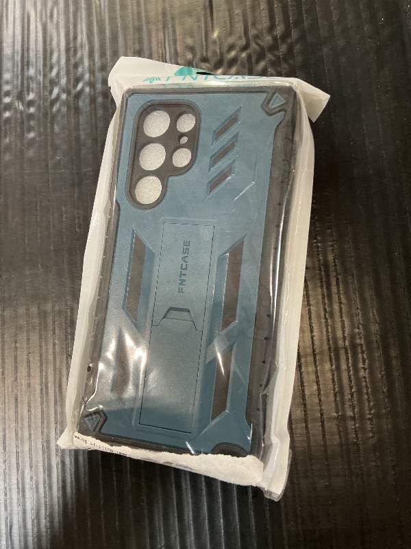 Photo 1 of FNTCASE Blue Case for Samsung Galaxy S22 Ultra with Screen Protector