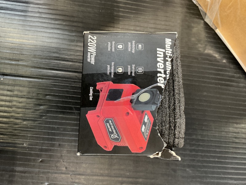 Photo 1 of Mightrench 220W Power Inverter Compatible with Milwaukee 18V Battery