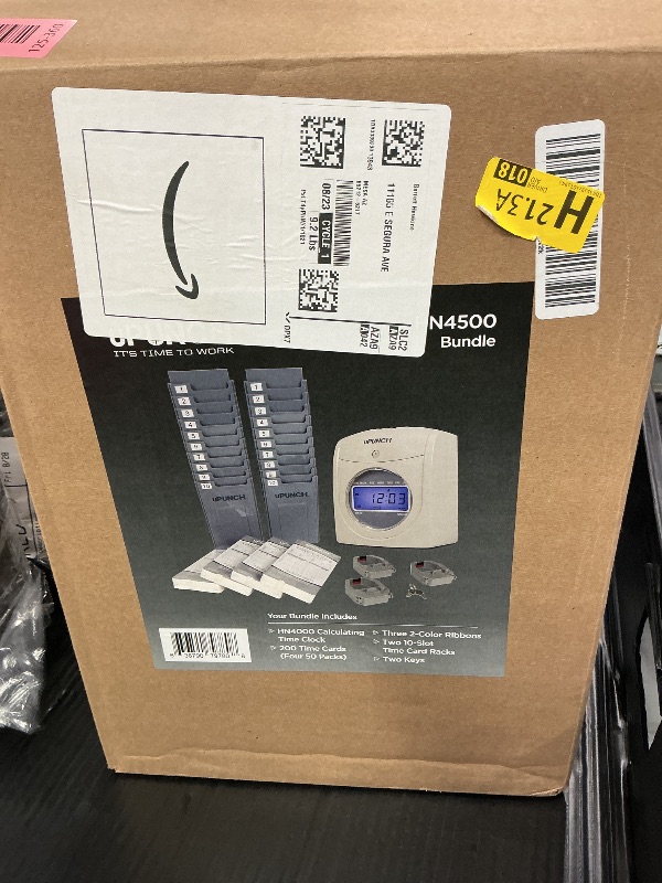 Photo 1 of uPunch HN4500 Calculating Time Clock Bundle