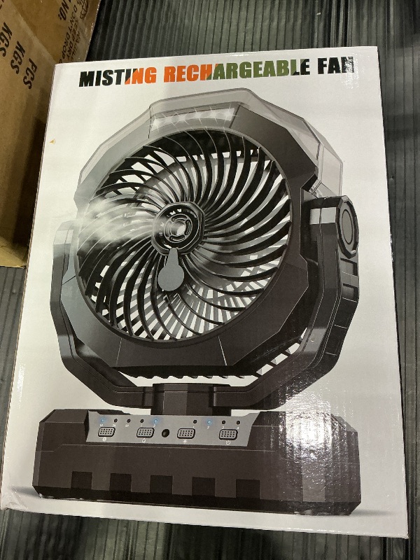 Photo 1 of AVAVO Portable Misting Fan, 36000mAh Rechargeable, 460ml Tank, Black