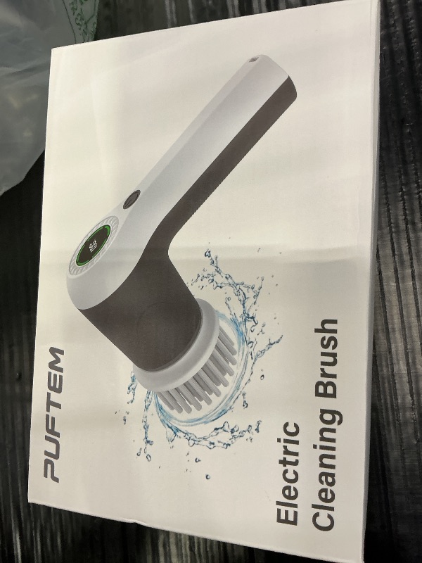 Photo 1 of PUFTEM Electric Spin Scrubber Cordless Shower Scrubber