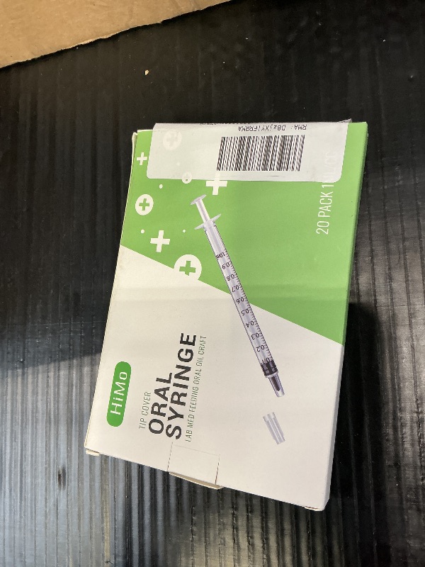 Photo 1 of HiMo 1ml Syringe with Cap, 20 Pack