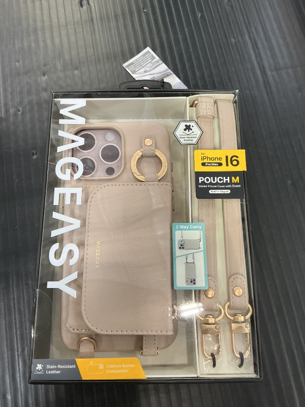 Photo 1 of MAGEASY Pouch MagSafe Crossbody Wallet Case for iPhone 17/18 Pro Max