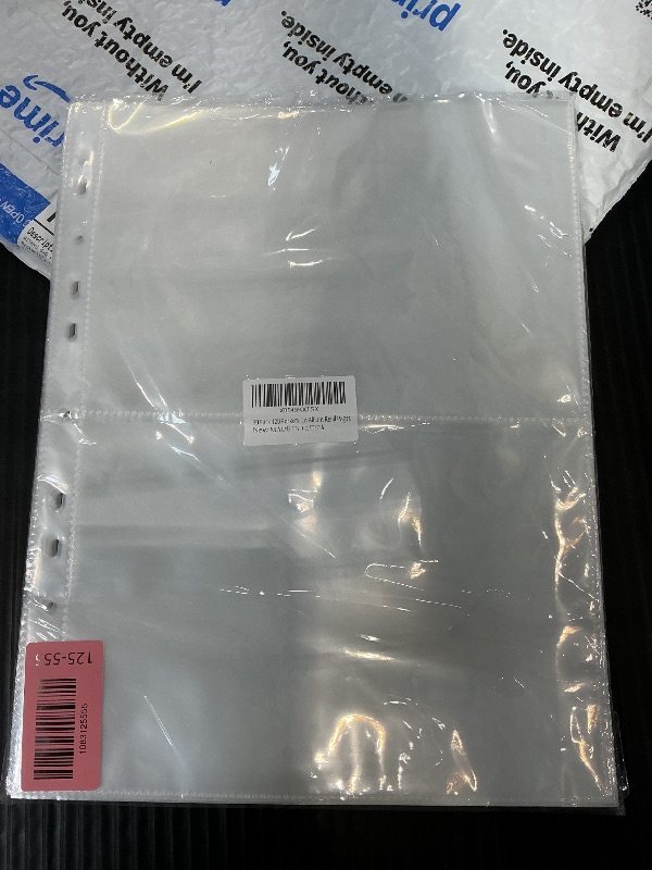Photo 1 of WITHYU 6x8 Photo Sleeves, 30 Pack