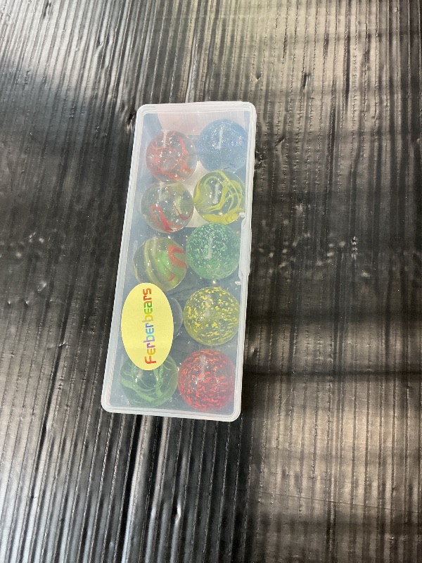 Photo 1 of Large Glass Marbles for Decoration 35mm 10pcs Assorted Colour Marble Game Learning and Outdoor Play for Kids and Adult
