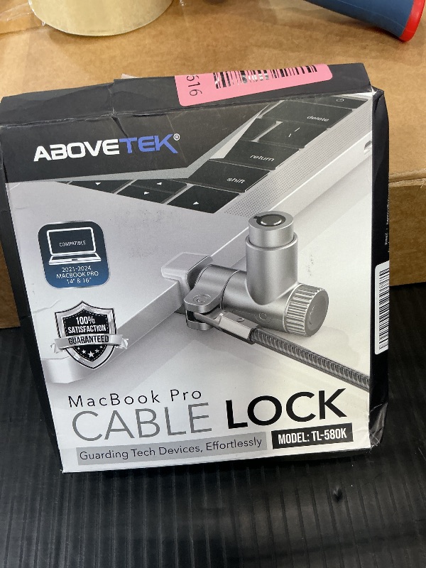 Photo 1 of AboveTEK Laptop Locking Cable for MacBook Pro 14/16