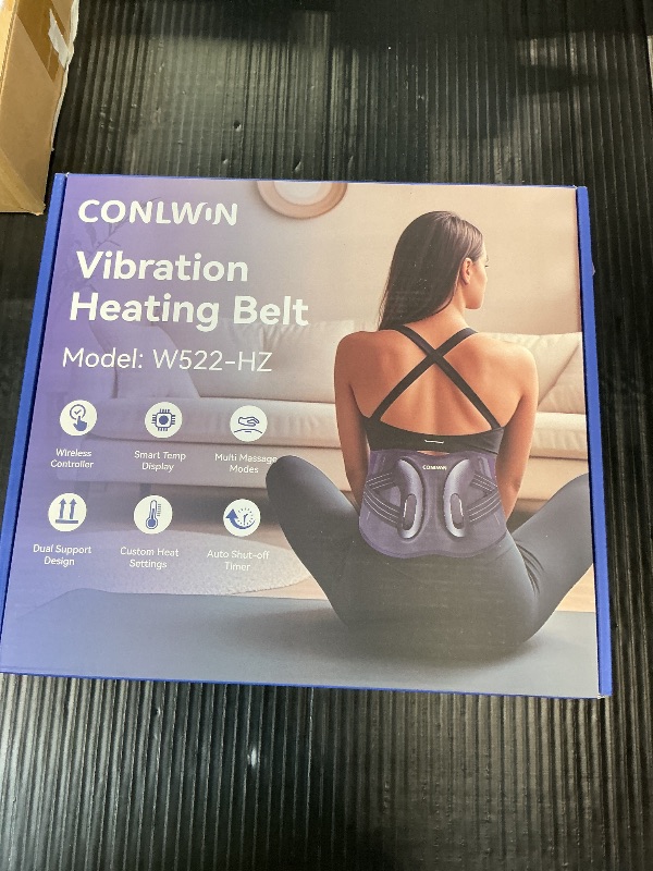 Photo 1 of CONLWIN 68" Cordless Heating Pad for Back Pain Relief, Lower Back Massager
