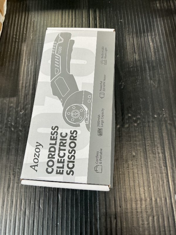 Photo 1 of AOZOY Cordless Electric Scissors Cardboard Cutter