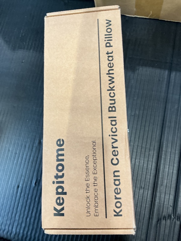 Photo 1 of Kepitome 12-inch Korean Buckwheat Cervical Neck Roll — Compact Cypress-Filled Bolster Pillow for Targeted Neck Support (BTS Jungkook's Pick) — Adjustable Firmness, Organic Cotton Cover