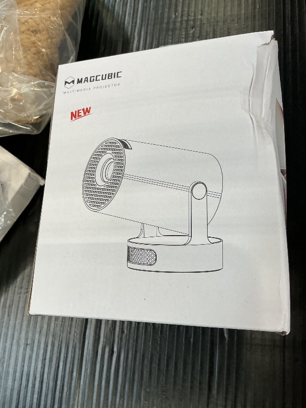Photo 1 of Magcubic Mini Projector with WiFi 6 and Bluetooth 5.4, Portable Projector 4K Support, 5W Soundbase Speaker, Auto Vertical Keystone 180°Rotatable Smart Proyector for Movie Home Outdoor