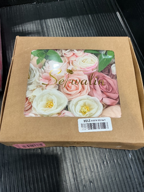Photo 1 of Serwalin Artificial Flowers Pink Peonies Silk Roses for Wedding