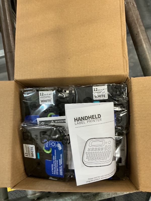 Photo 1 of Label Maker Machine with Tapes, Label Maker Waterproof Label 12mm Laminated