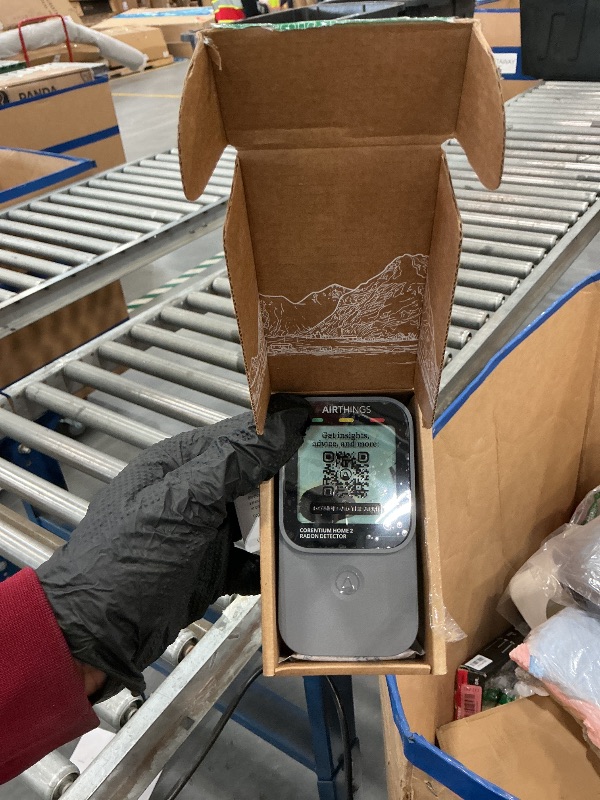 View 3 of Airthings 325 Corentium Home 2 Smart Digital Radon Detector - Portable and Easy-to-use Radon Testing with Bluetooth connectivity and Humidity & Temperature Sensors