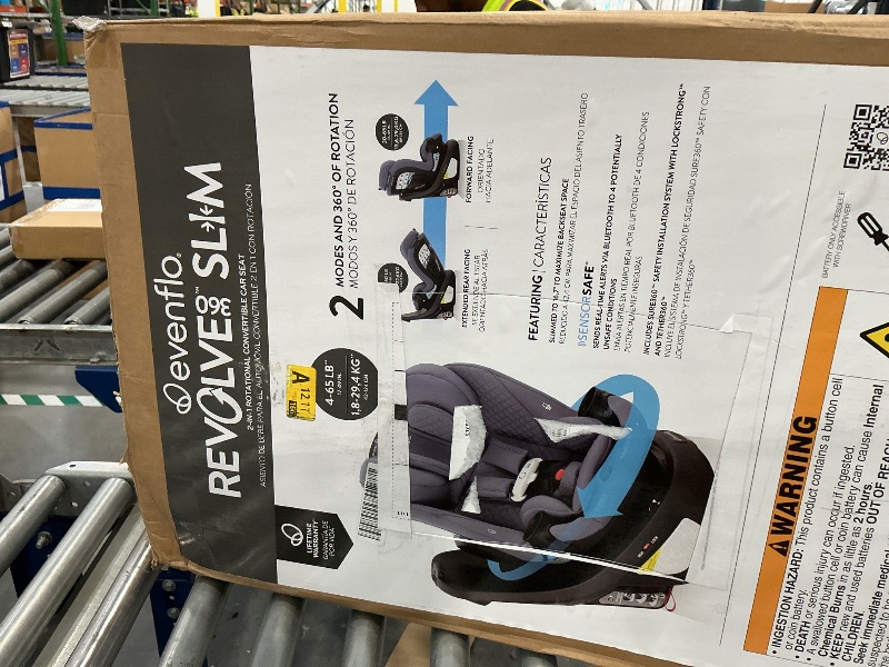 Photo 1 of Evenflo Revolve360 Slim 2-in-1 Rotating Car Seat