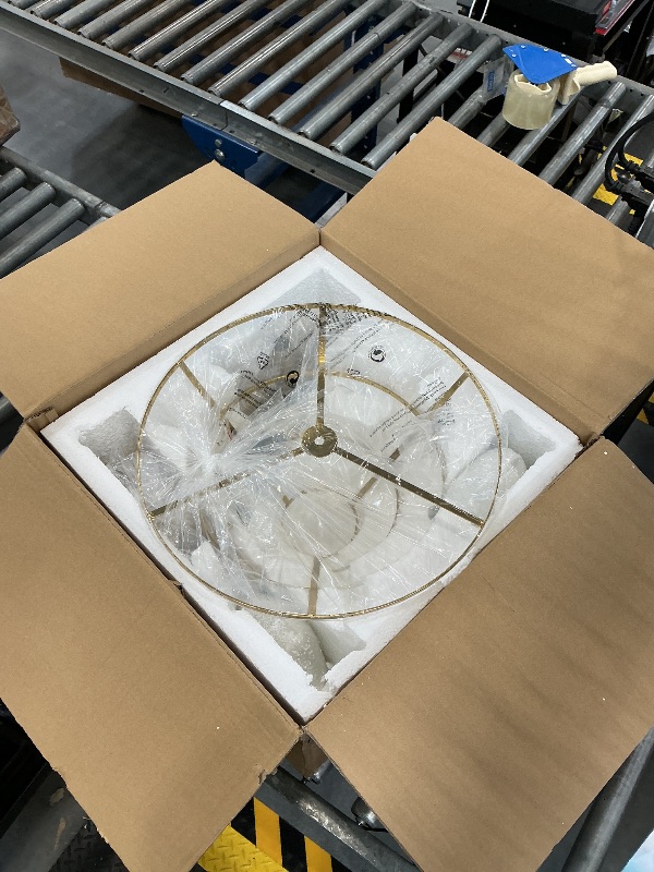 Photo 1 of CVKASH Gold Crystal Chandelier Ceiling Light Fixture