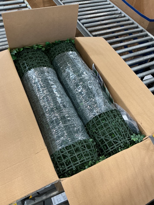 Photo 1 of ODTORY Artificial Boxwood Panel Roll 48X120 in(40 sqft) Greenery Backdrop