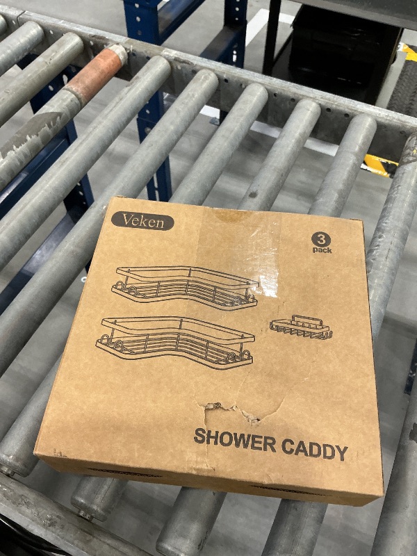 Photo 1 of Veken Corner Shower Caddy 3-Pack, Advanced Rustproof Design&Stable Storage