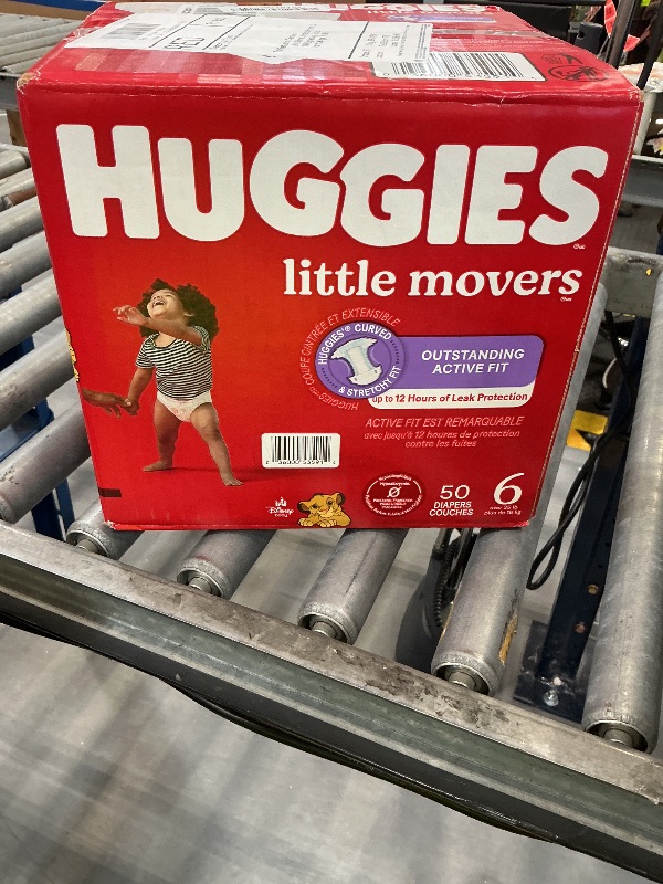 View 2 of Huggies Little Movers Diapers Size 6, 50 Count