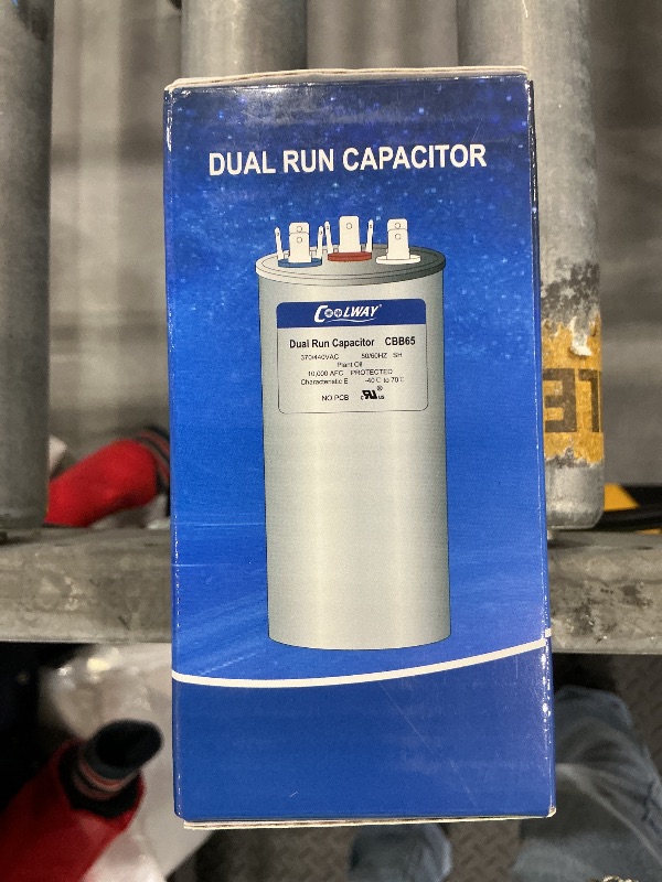 Photo 1 of COOLWAY CBB65B/R 50+10uF Dual Run Capacitor