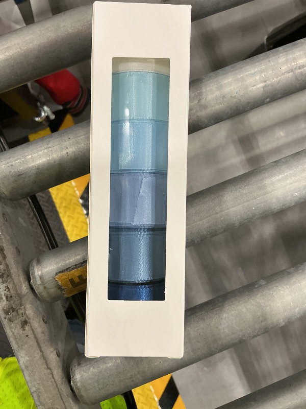 Photo 1 of Mr. Pen Satin Ribbon - Dusty Blue Assorted, 6 Rolls, 1 Inch x 5 Yards/Roll