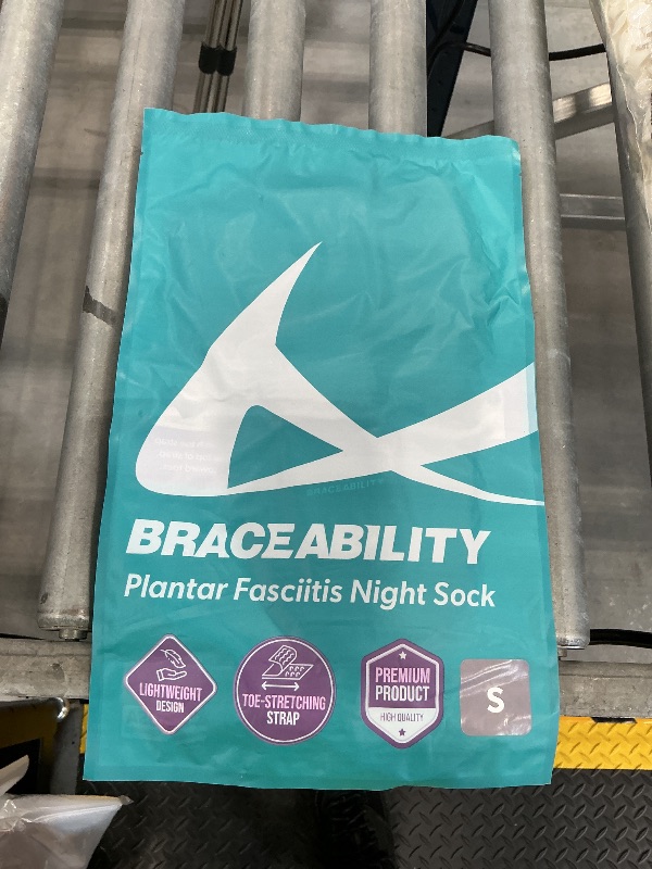Photo 1 of BraceAbility Plantar Fasciitis Night Splint Sock (S)