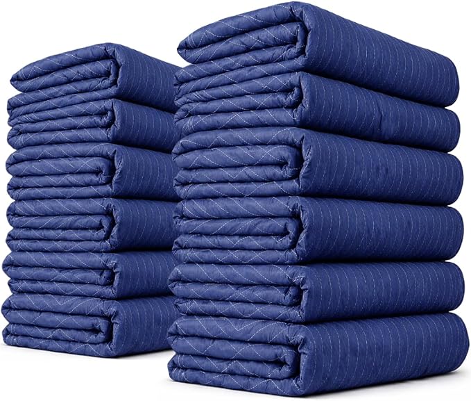 Photo 1 of US Cargo Control Moving Blankets Heavy Duty 72"x80" 4 count