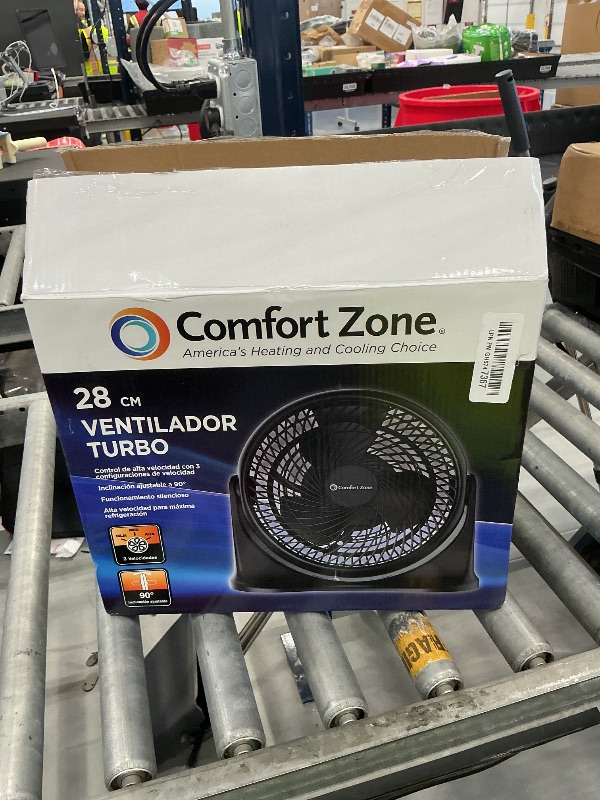 Photo 1 of COMFORT ZONE 11" 3-Speed Tabletop Air Circulator Fan
