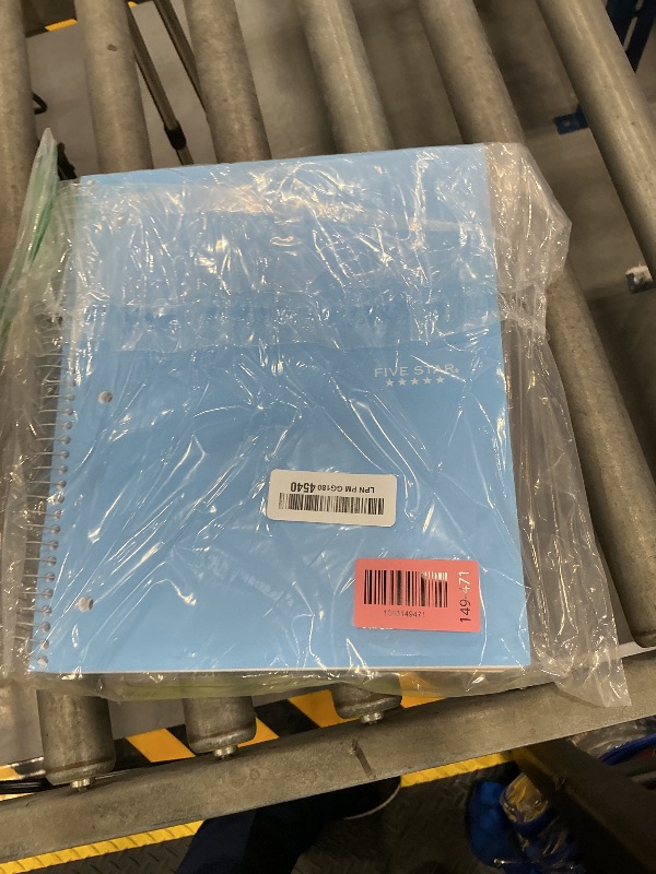 Photo 1 of Five Star 5-Subject Notebook, College Ruled, 200 Sheets, Blue