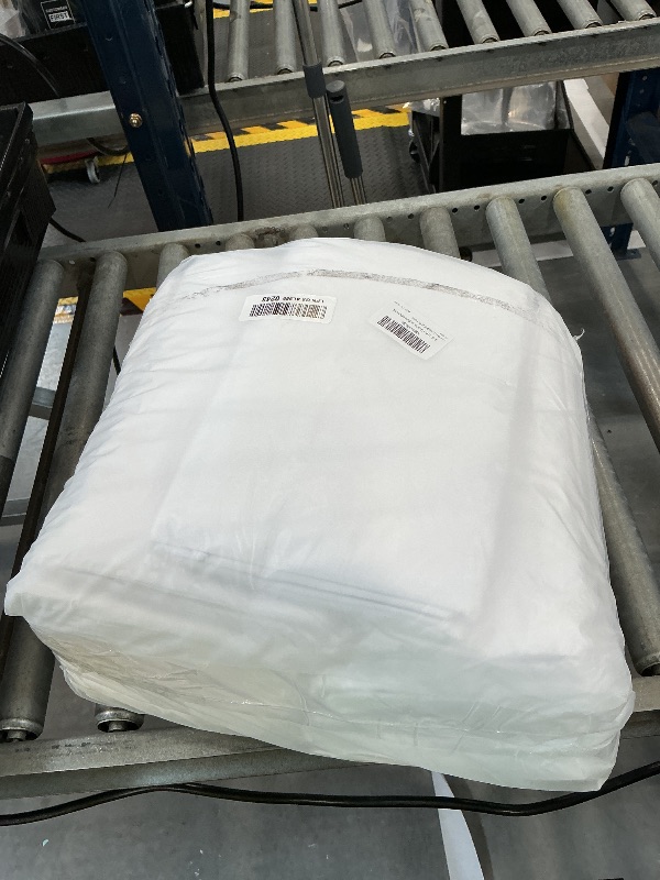 Photo 1 of RestfulGlow 12 Pack White Polyester Tablecloths 60 x 102 Inch