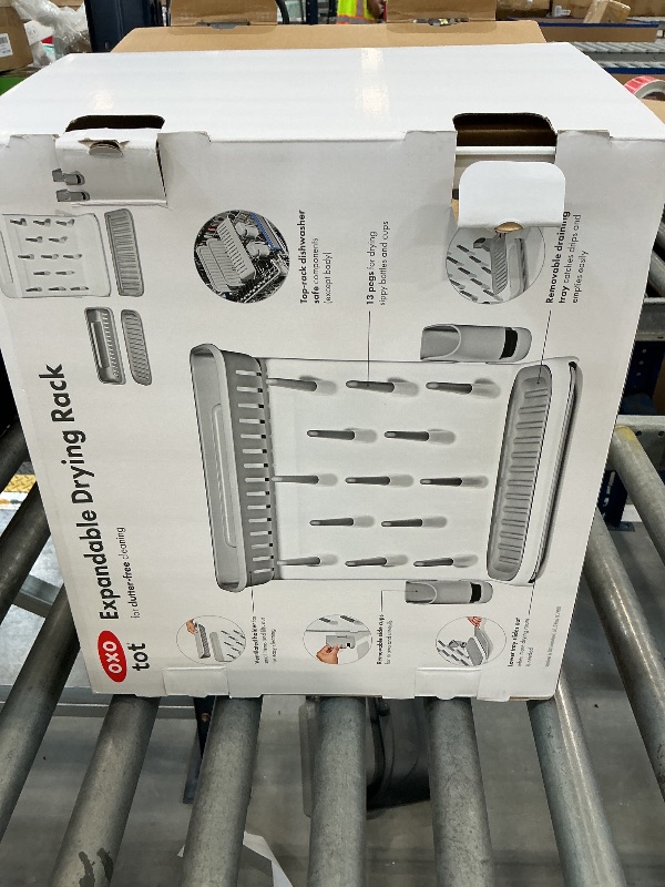 Photo 1 of OXO Tot Expandable Bottle Drying Rack, Gray